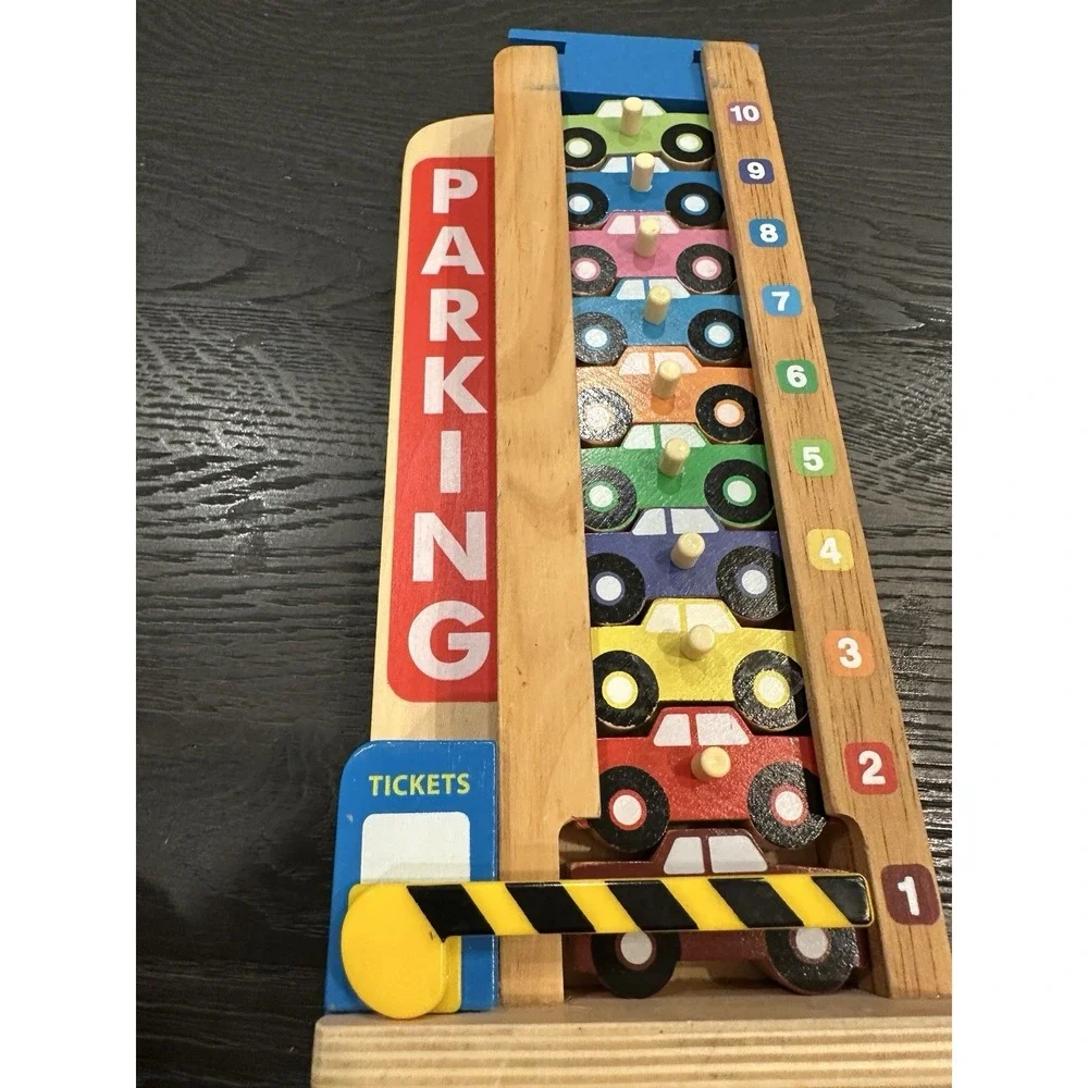 Stack‎ & Count Wooden Parking Garage with 10 Cars By Mellisa And Doug